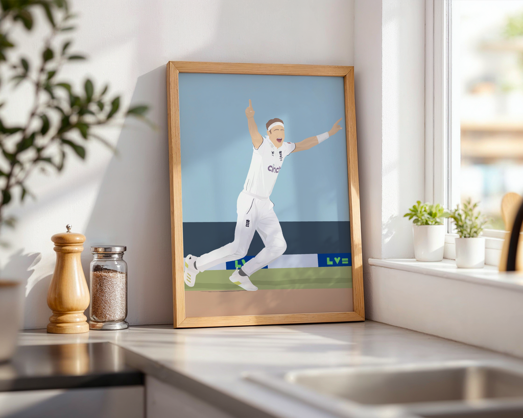 Stuart Broad Print