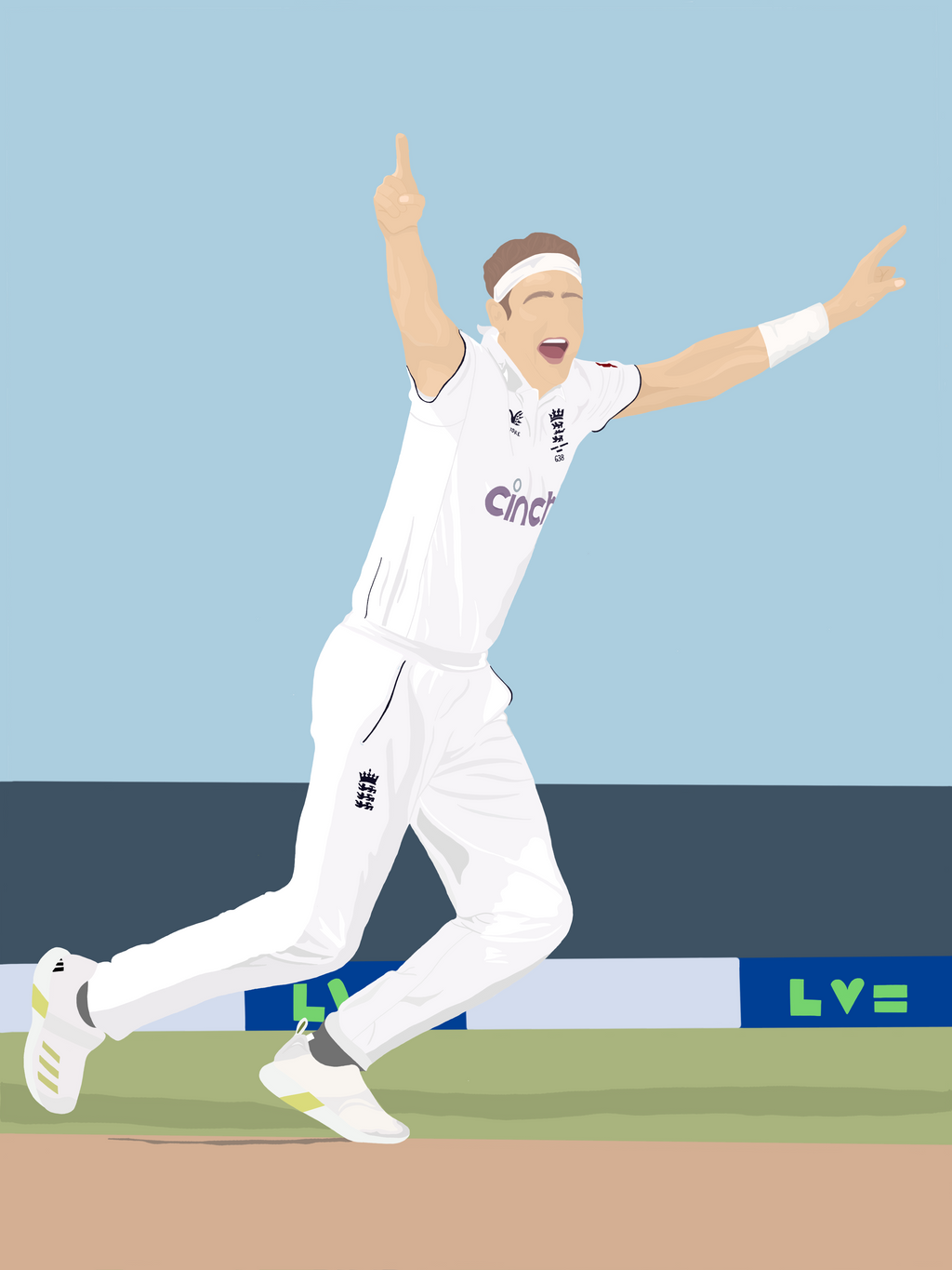 Stuart Broad Print